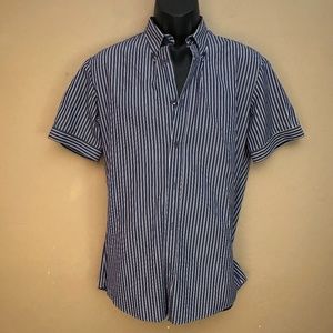 Alexander McQueen Button Down Short Sleeve Shirt 15.5 neck EU 50 Gently worn
